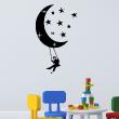 Wall decals Swarovski Elements - Wall decal Child on the Moon - ambiance-sticker.com